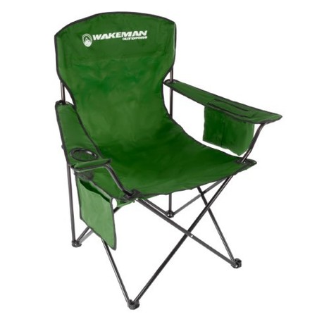 LEISURE SPORTS Oversized Camp Chair, 300lb Capacity Big Tall Quad Seat with Cup Holder, Cooler, Carry Bag for Camping 354148PIY